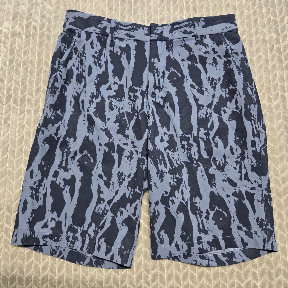 Nike Golf Dri-FIT Mens Blue Abstract Camo Shorts Size 30 CU9411-491 Standard Fit